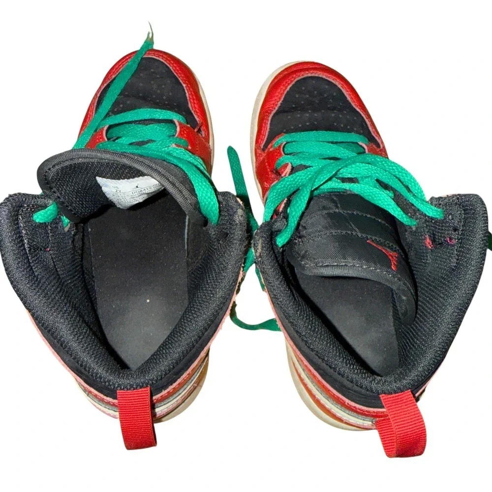 Nike Air Jordan‎ 1 Retro Holiday Christmas Kids 2Y Pre-Owned DQ8419-006 Shoes